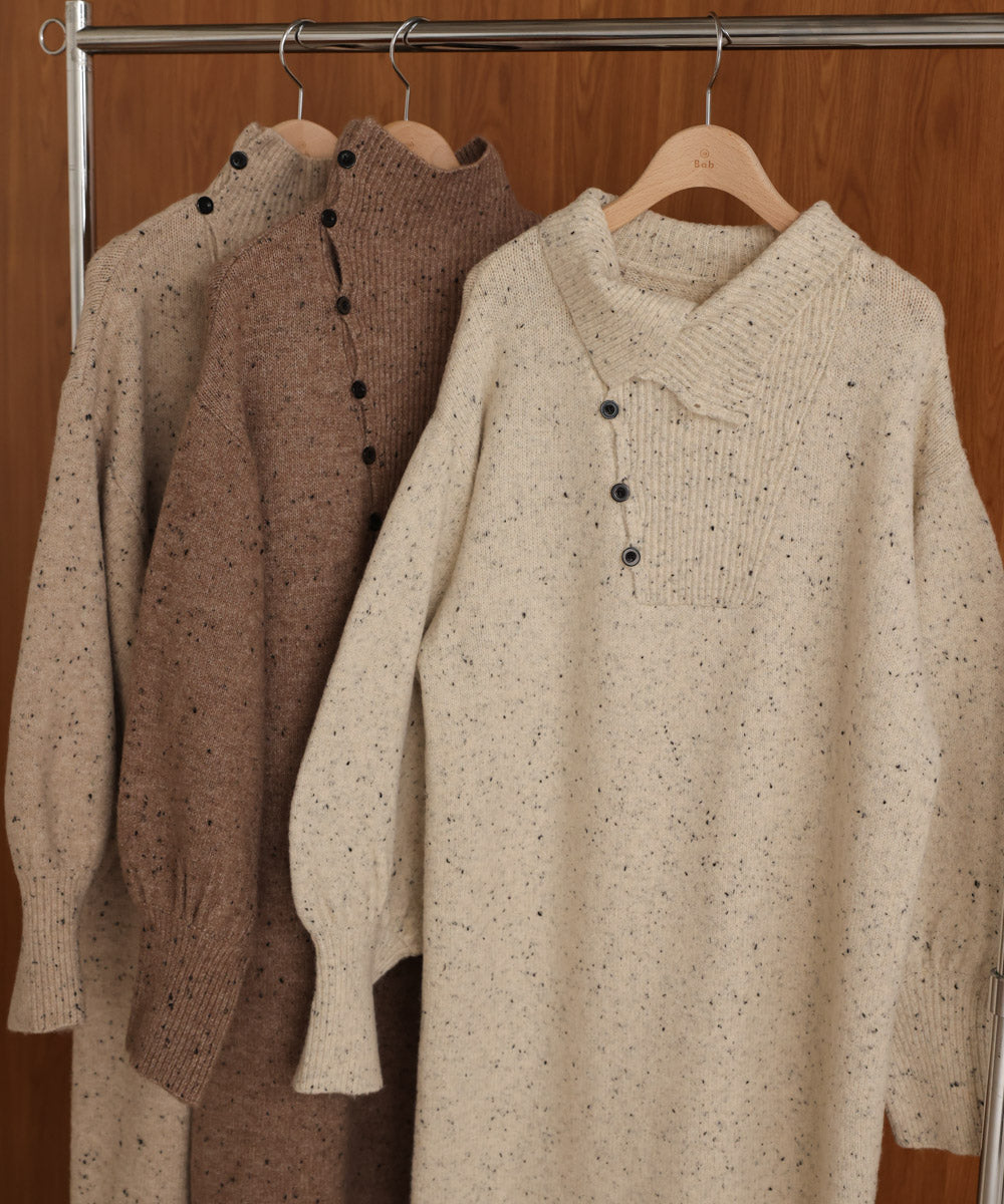 ［KNIT20％OFF］chocochip line knit onepiece