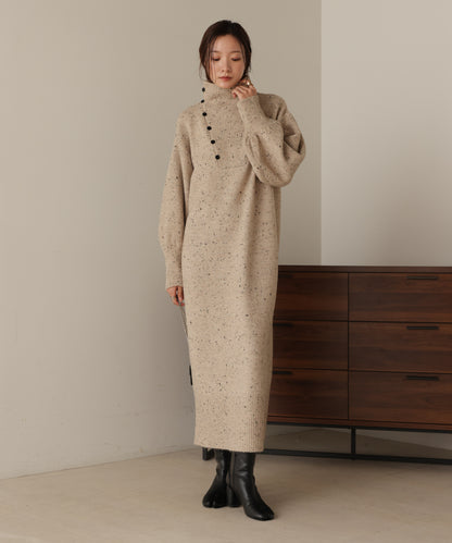 ［KNIT20％OFF］chocochip line knit onepiece