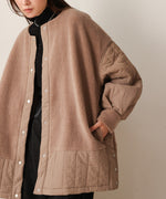 boa quilting panel coat