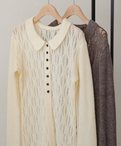 ●nao×Bab●lace knit cardigan top