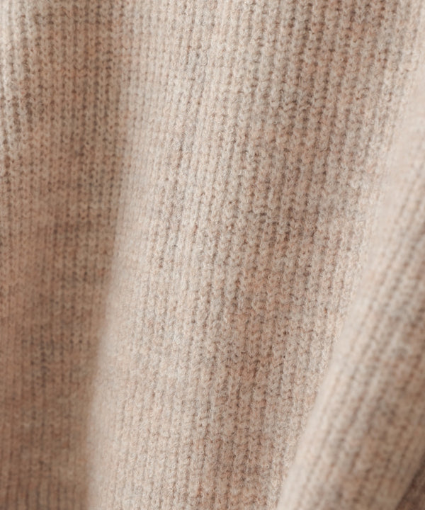 airy yarn back open knit
