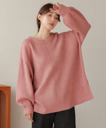 airy yarn back open knit