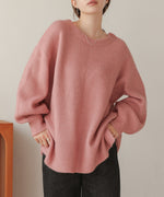 airy yarn back open knit