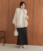 airy yarn back open knit