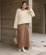 airy yarn popcorn knit