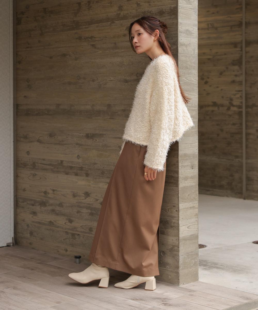 airy yarn popcorn knit