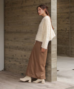 airy yarn popcorn knit