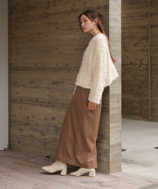 airy yarn popcorn knit