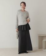 airy yarn popcorn knit