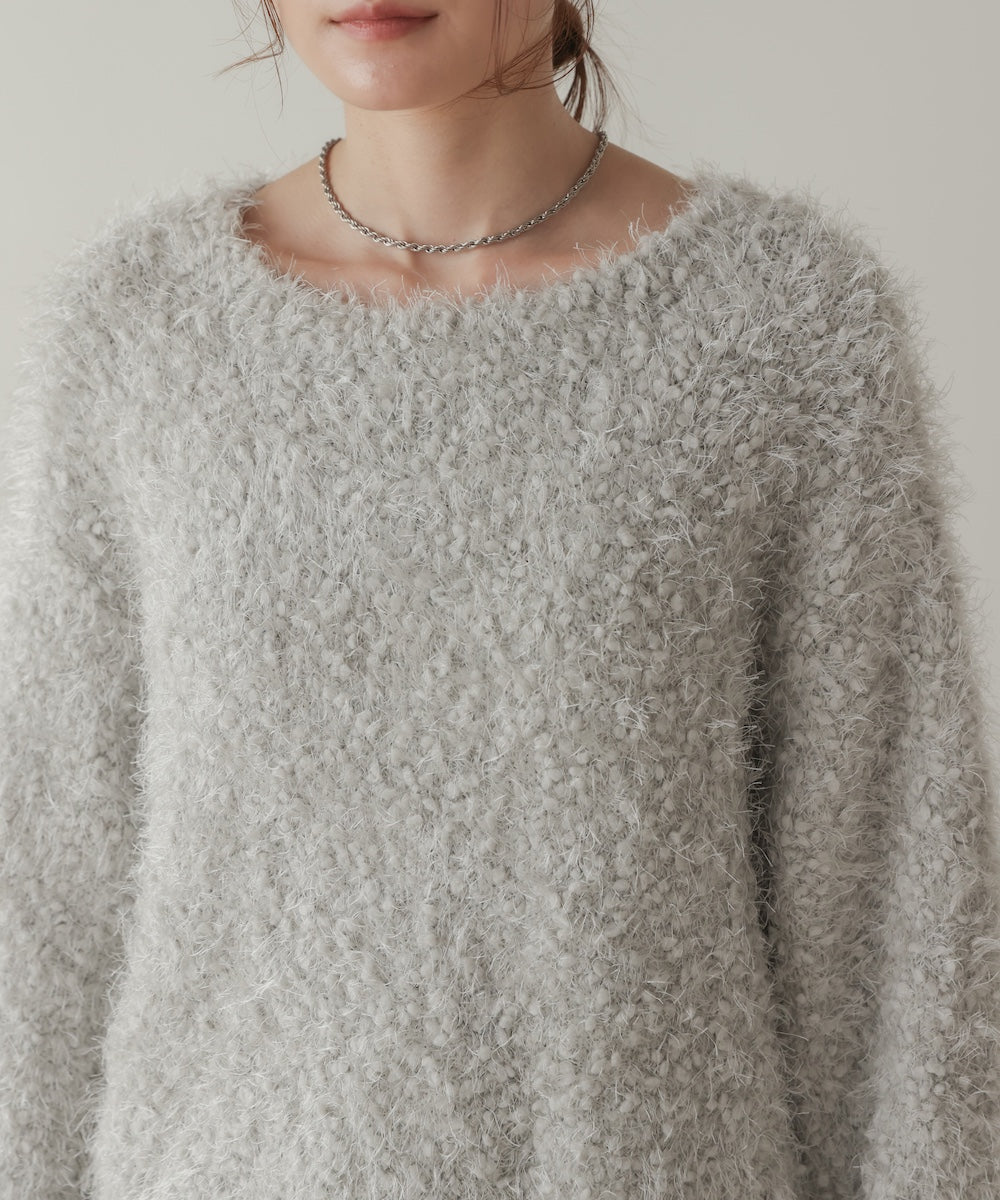 airy yarn popcorn knit