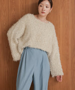 airy yarn popcorn knit