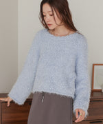 airy yarn popcorn knit