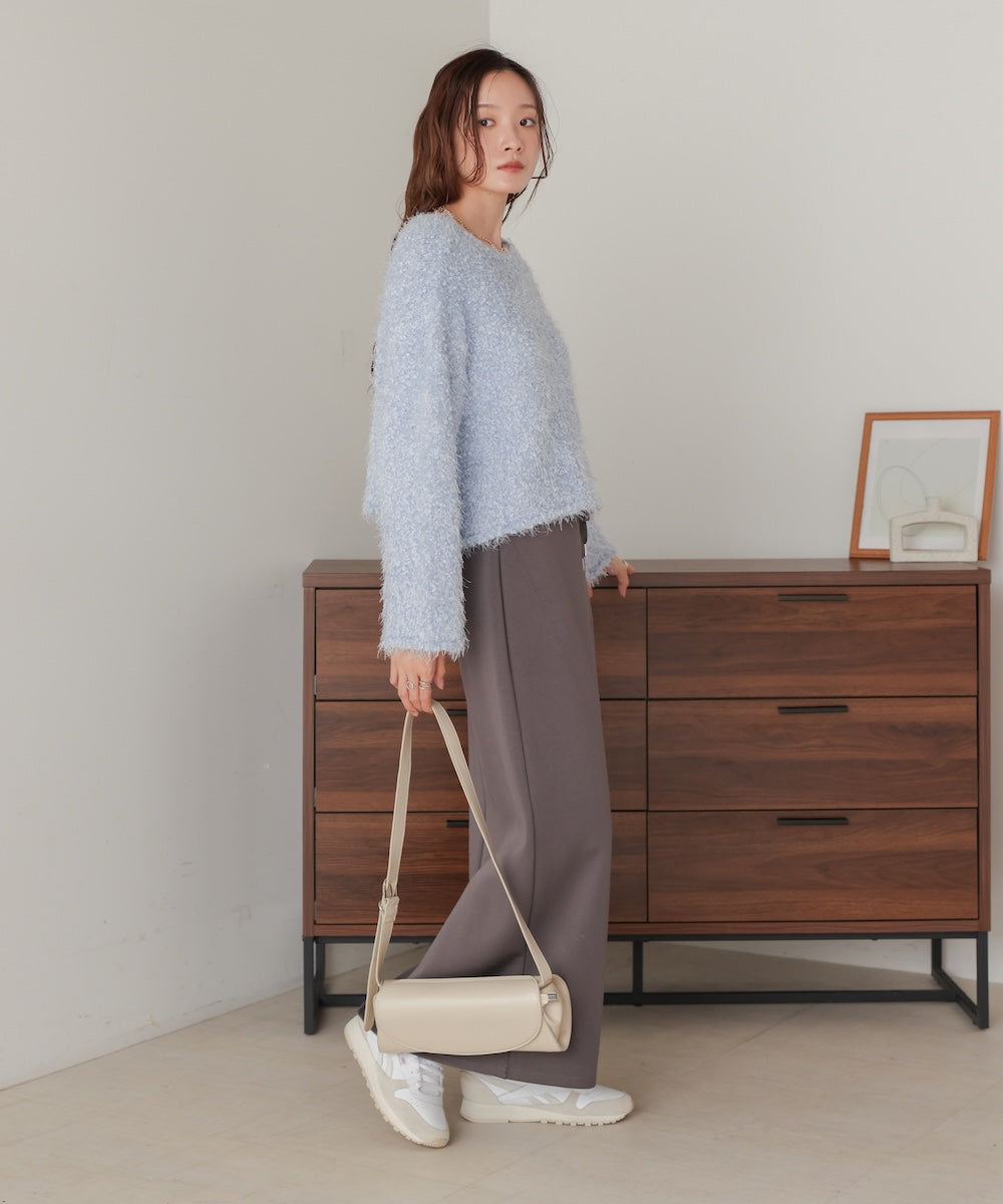 airy yarn popcorn knit