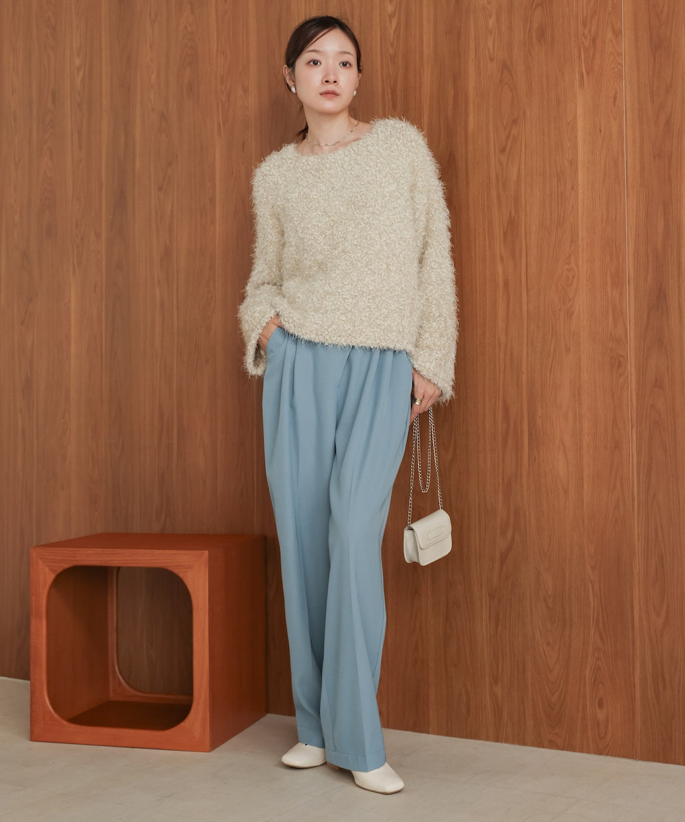 airy yarn popcorn knit