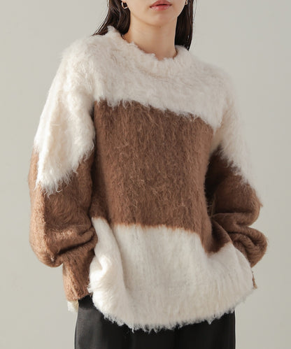 shaggy knit tops