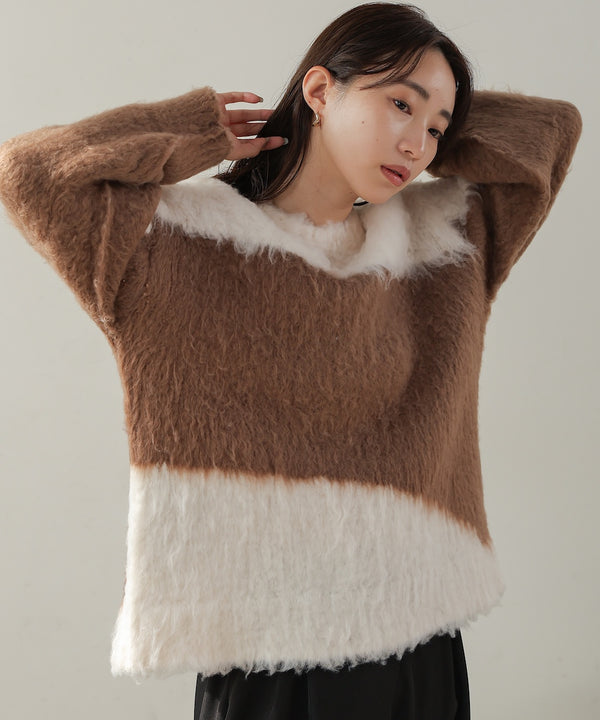shaggy knit tops