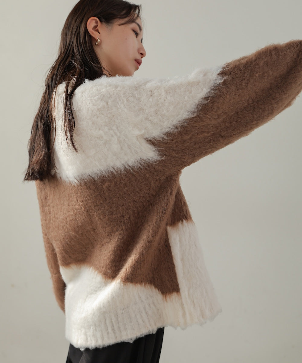 shaggy knit tops