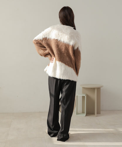 shaggy knit tops