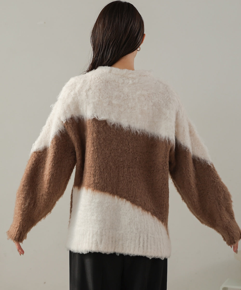 shaggy knit tops