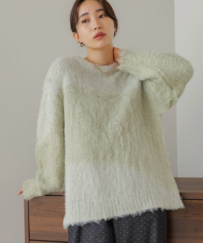 shaggy knit tops