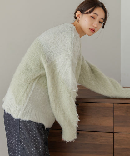 shaggy knit tops