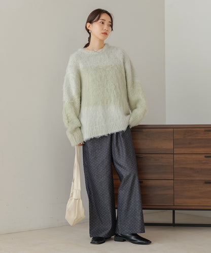 shaggy knit tops