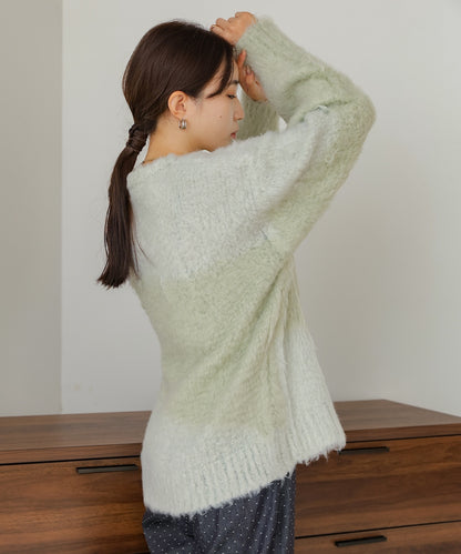 shaggy knit tops