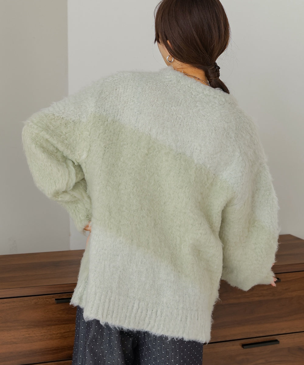 shaggy knit tops