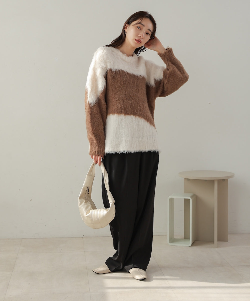 shaggy knit tops
