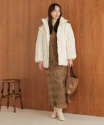 2-way mid-length down jacket with removable sleeves