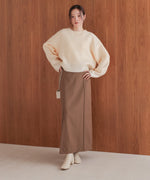 foil print knit pullover