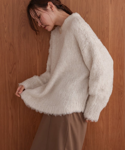 mix woollen knit pullover