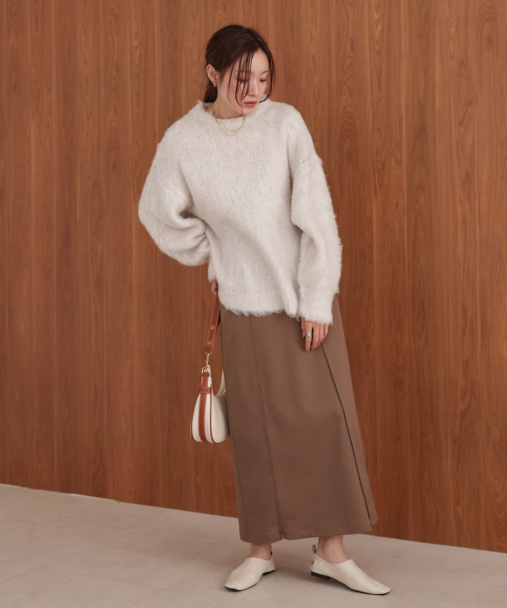 mix woollen knit pullover
