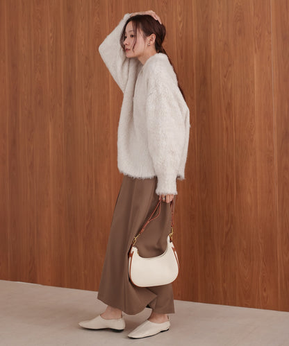 mix woollen knit pullover