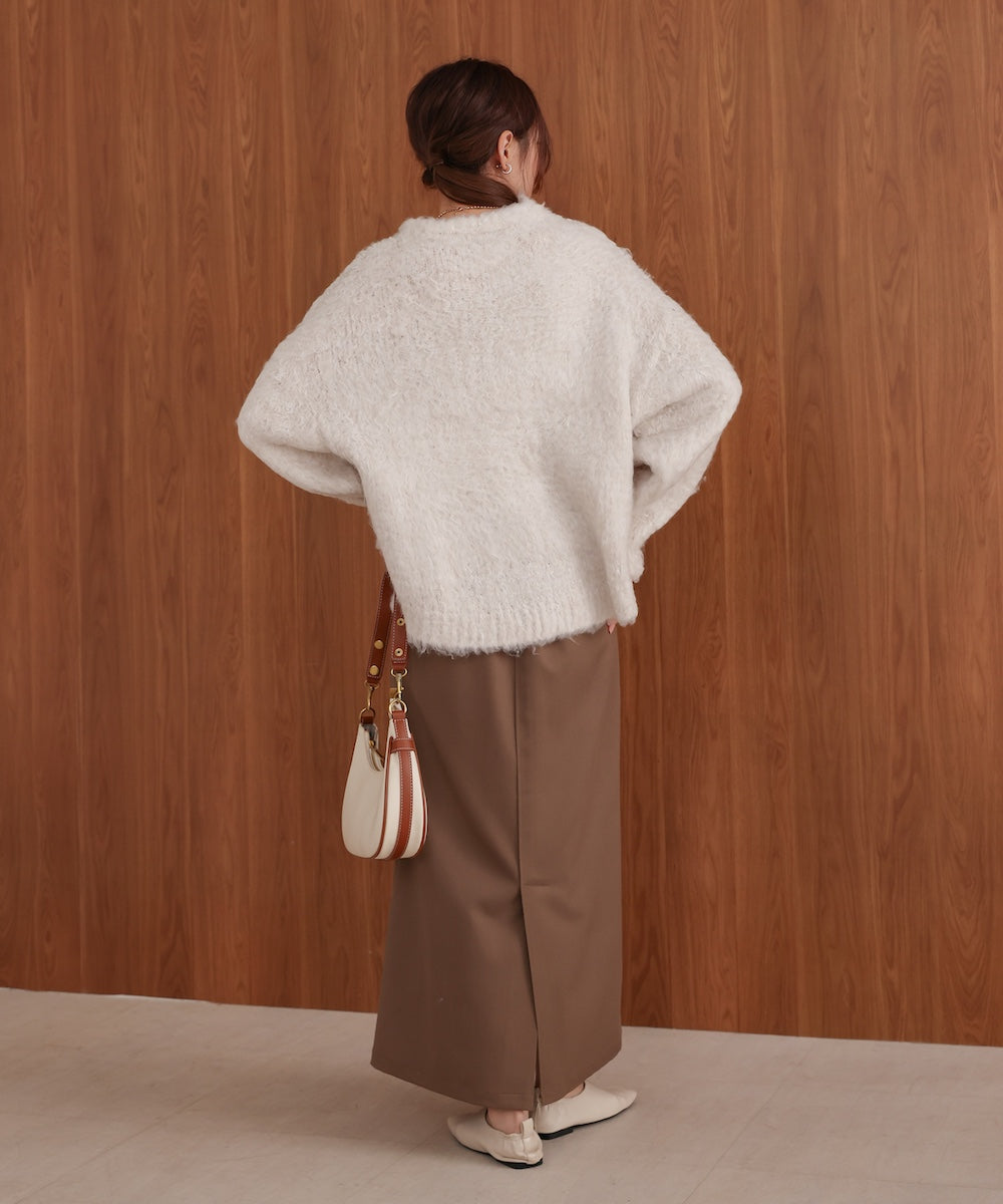 mix woollen knit pullover