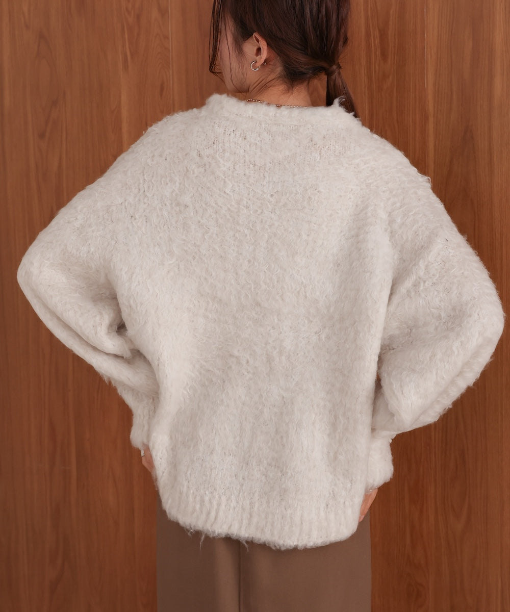mix woollen knit pullover