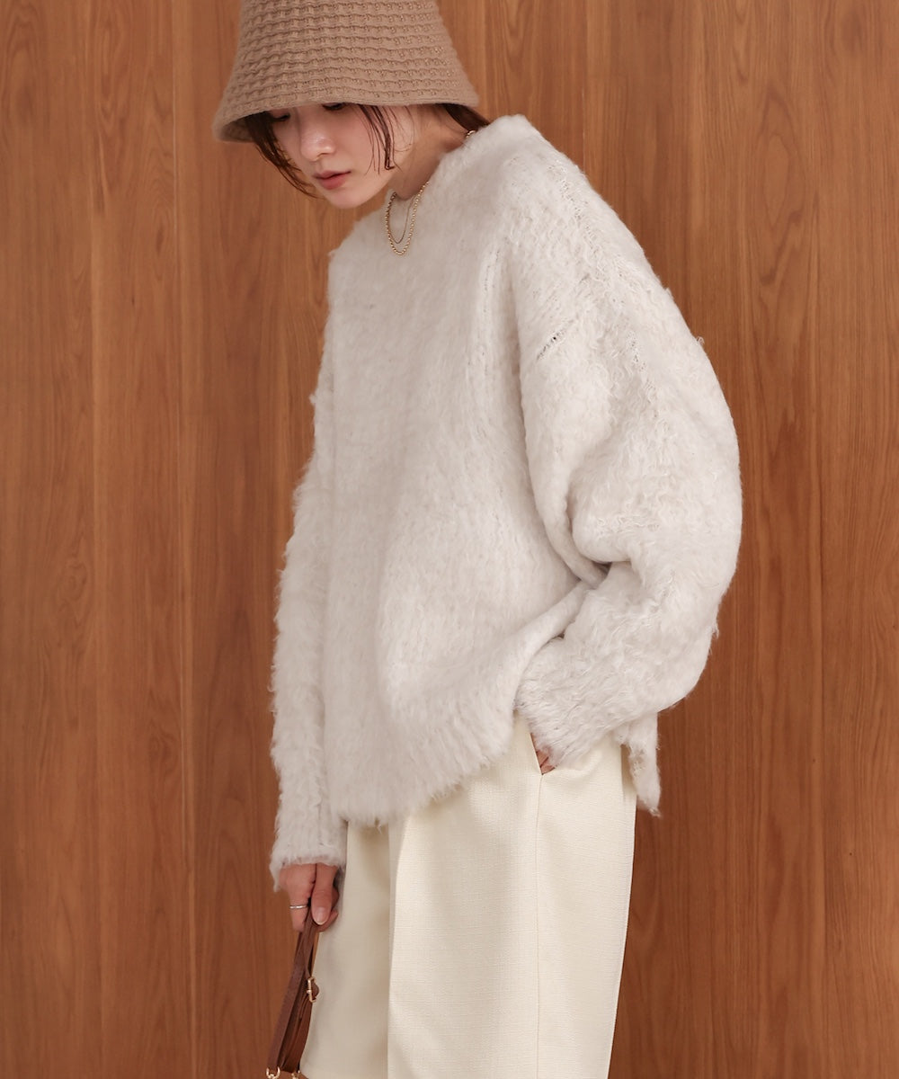 mix woollen knit pullover