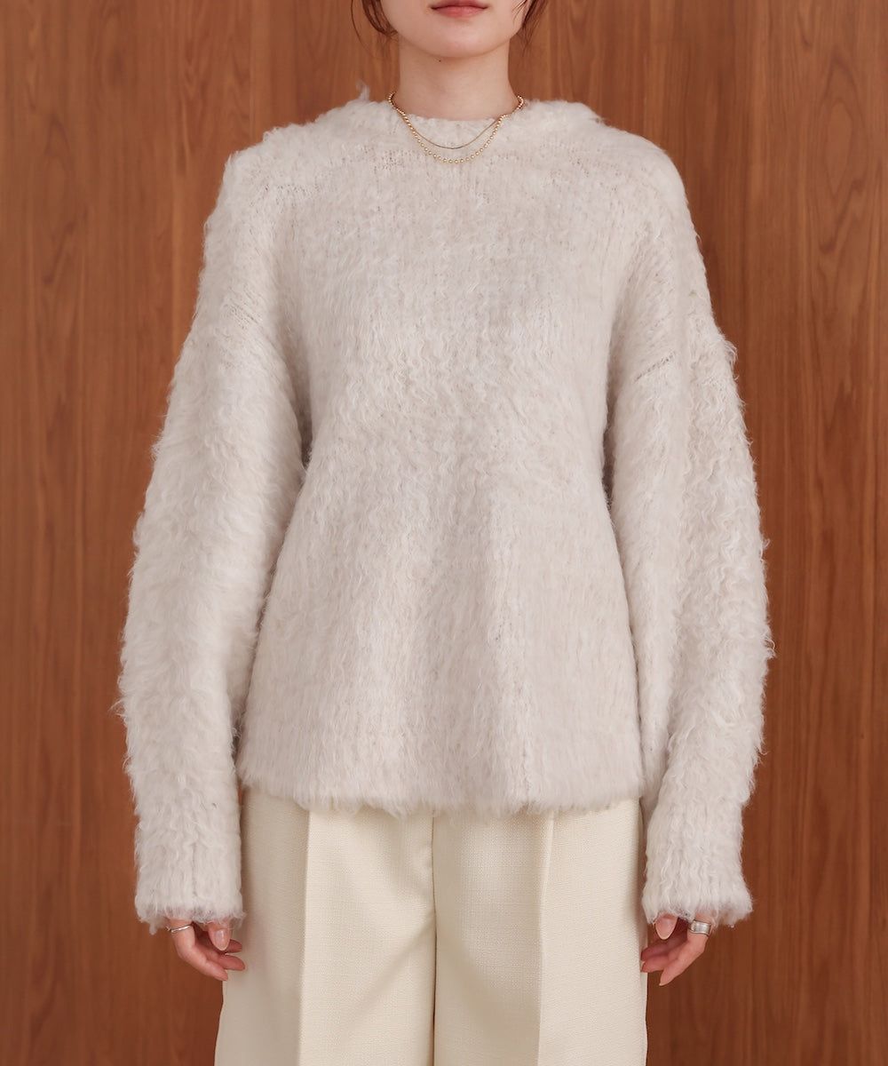 mix woollen knit pullover