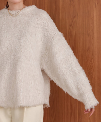 mix woollen knit pullover