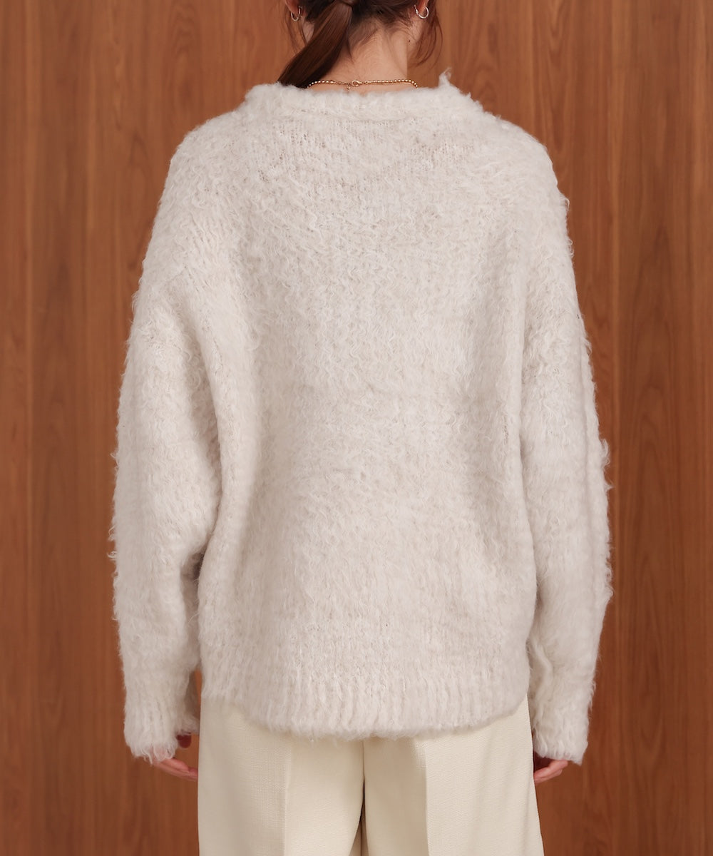 mix woollen knit pullover