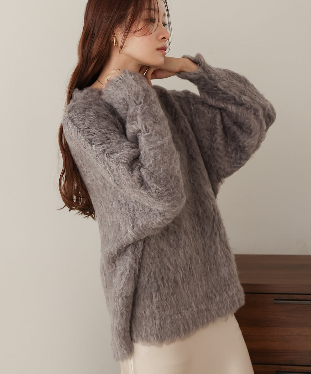 mix woollen knit pullover