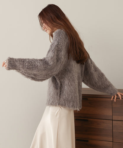 mix woollen knit pullover