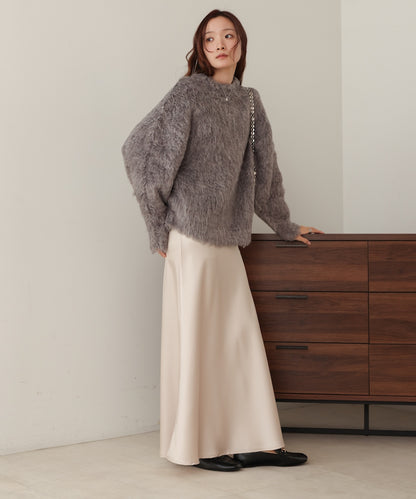 mix woollen knit pullover