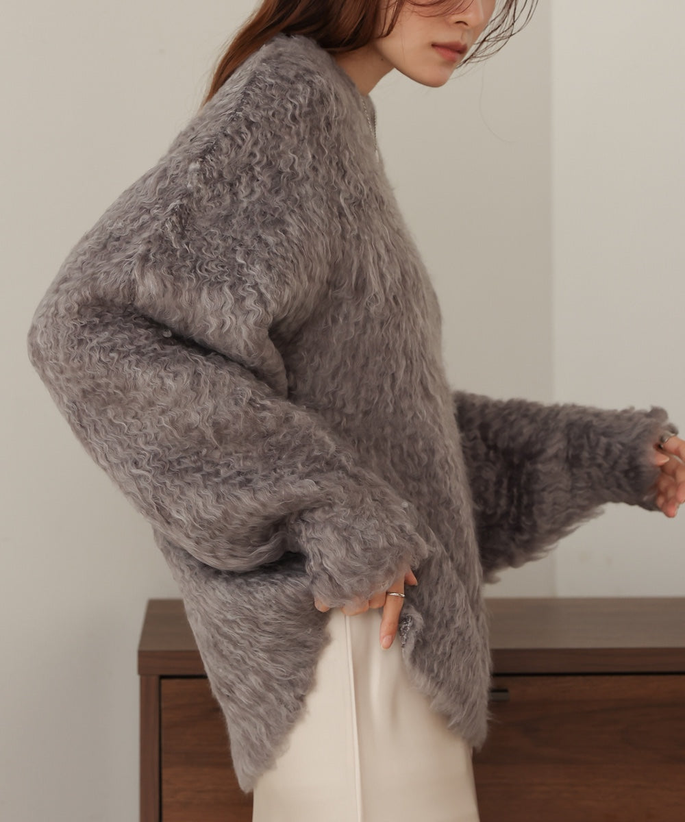 mix woollen knit pullover