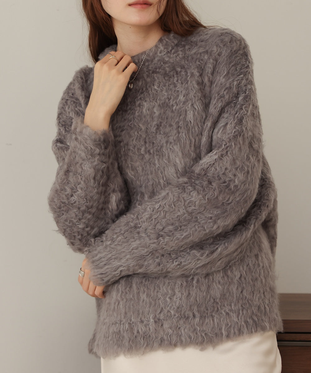 mix woollen knit pullover