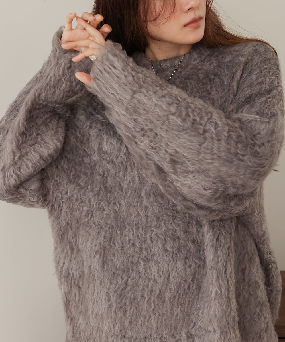 mix woollen knit pullover