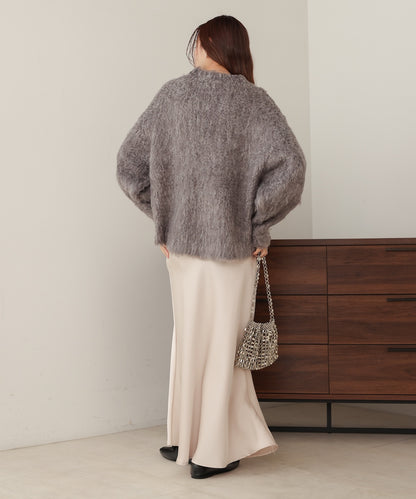 mix woollen knit pullover