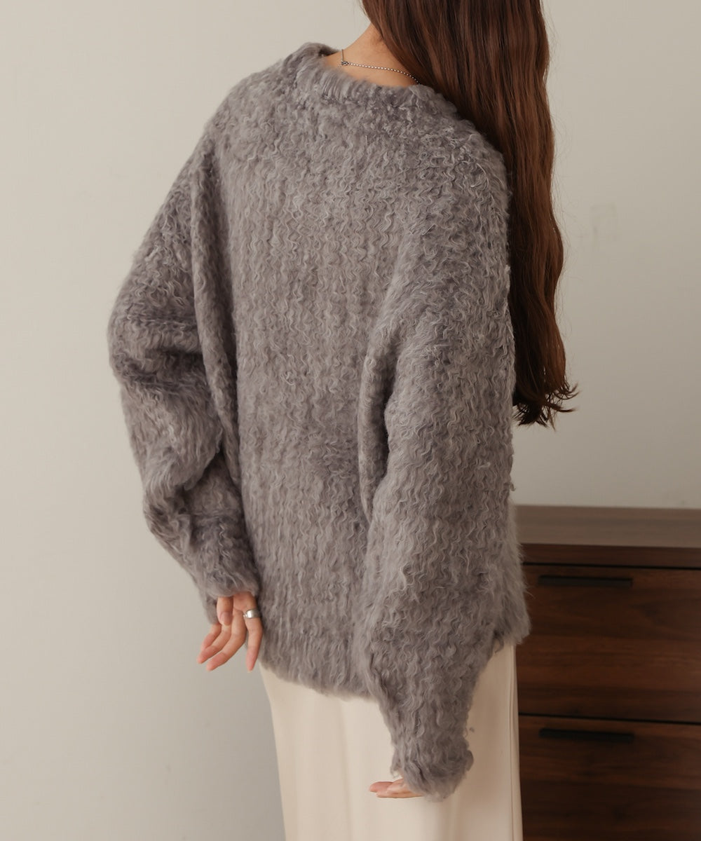 mix woollen knit pullover