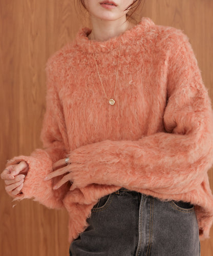 mix woollen knit pullover