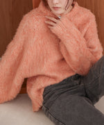 mix woollen knit pullover